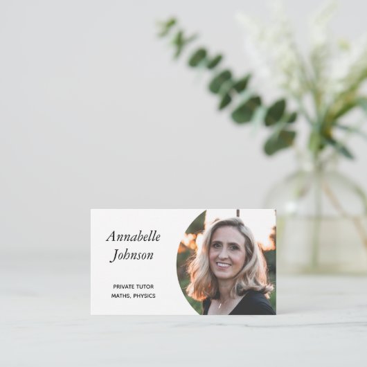 シンプルプロフェッショナル写真 名刺 (スタンド正面)