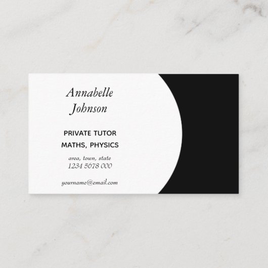 シンプルプロフェッショナル写真 名刺 (裏面)