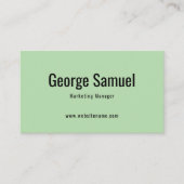 シンプルプロフェッショナル名エレガントジョブのタイトル 名刺 (正面)