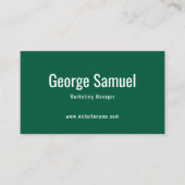 シンプルプロフェッショナル名エレガントジョブのタイトル 名刺 (正面)