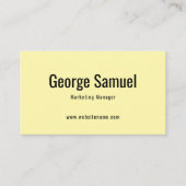 シンプルプロフェッショナル名エレガントジョブのタイトル 名刺 (正面)