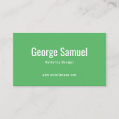 シンプルプロフェッショナル名エレガントジョブのタイトル 名刺 (正面)