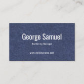 シンプルプロフェッショナル名エレガントジョブのタイトル 名刺 (正面)