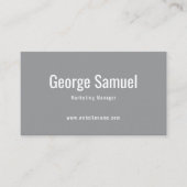 シンプルプロフェッショナル名エレガントジョブのタイトル 名刺 (正面)