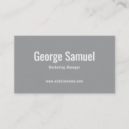 シンプルプロフェッショナル名エレガントジョブのタイトル 名刺