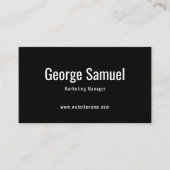 シンプルプロフェッショナル名エレガントジョブのタイトル 名刺 (正面)