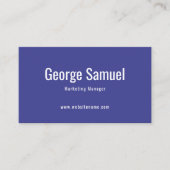 シンプルプロフェッショナル名エレガントジョブのタイトル 名刺 (正面)