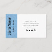 シンプルプロフェッショナル名エレガントジョブのタイトル 名刺 (裏面)