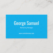 シンプルプロフェッショナル名エレガントジョブのタイトル 名刺 (正面)