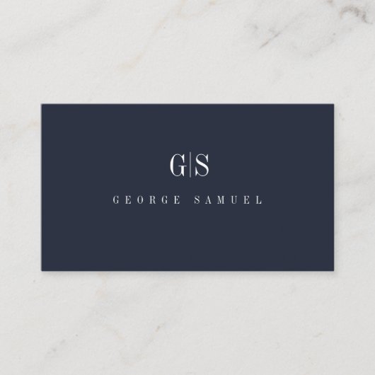 シンプルプロフェッショナル名エレガントジョブのタイトル 名刺 (正面)