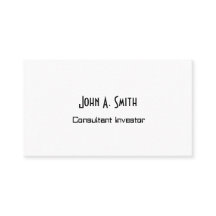 シンプルプロフェッショナル名刺 – ミニマリスト