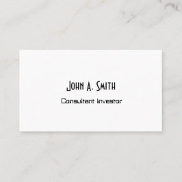 シンプルプロフェッショナル名刺 – ミニマリスト 名刺