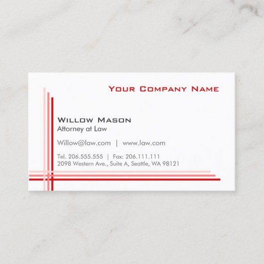 シンプルプロフェッショナル名刺 名刺 (正面)