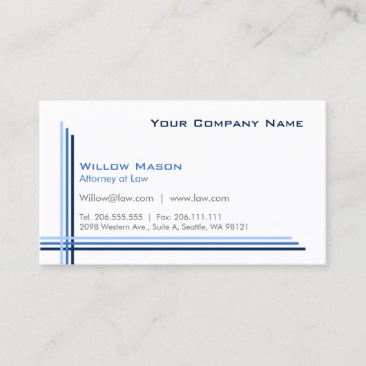 シンプルプロフェッショナル名刺 名刺 (正面)