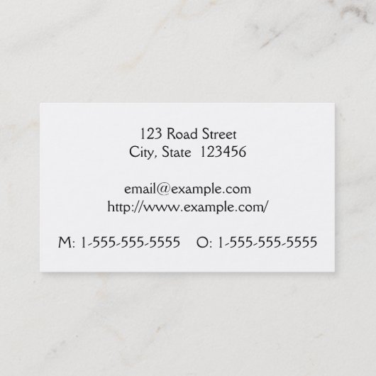 シンプルプロフェッショナル名刺 名刺 (裏面)