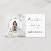 シンプルプロフェッショナル実在写真 名刺 (裏面)