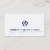 シンプルプロフェッショナル幾何学的ロゴ 名刺 (正面)