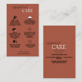 シンプルプロフェッショナル必須油気に 名刺 (正面/裏面)