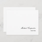 シンプルプロフェッショナル書 出欠カード (正面/裏面)