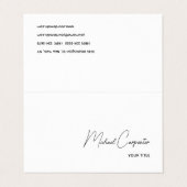 シンプルプロフェッショナル書 名刺 (外部フラット)