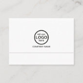 シンプルプロフェッショナル白黒ロゴの追加 名刺 (裏面)