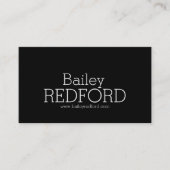 シンプルプロフェッショナル白黒名刺 名刺 (正面)