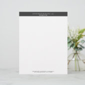 シンプルプロフェッショナル白黒 レターヘッド (スタンド正面)