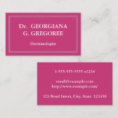 シンプルプロフェッショナル皮膚科 名刺 (正面/裏面)