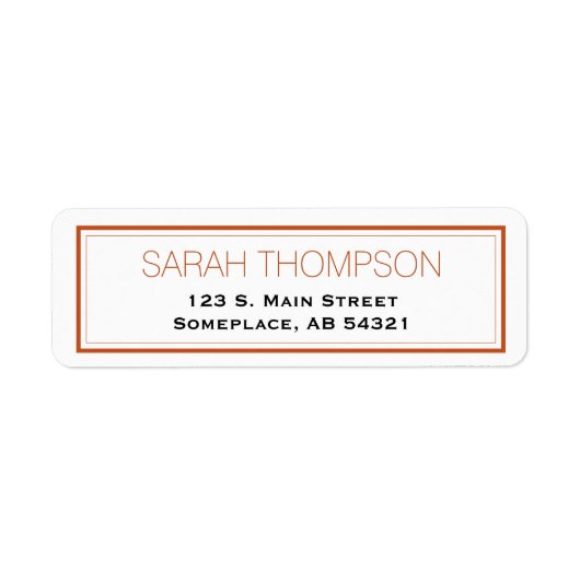 シンプルプロフェッショナル赤いストライプ縁どラベル ラベル (正面)