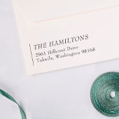 シンプルプロフェッショナル離れ整列差出人住所 セルフインキングスタンプ