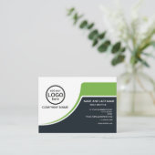 シンプルプロフェッショナル2色ロゴの追加 名刺 (スタンド正面)