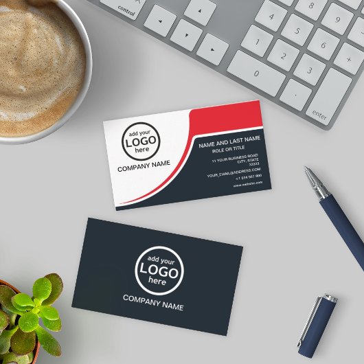 シンプルプロフェッショナル2色ロゴの追加 名刺