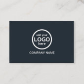 シンプルプロフェッショナル2色ロゴを追加オレンジ 名刺 (裏面)