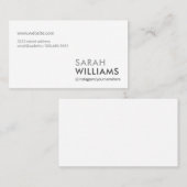 シンプルプロフェッショナル 名刺 (正面/裏面)