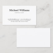 シンプルプロフェッショナル 名刺 (正面/裏面)