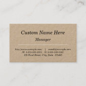 シンプルプロフェッショナル、名刺 名刺 (正面)