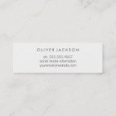 シンプルプロフェッショナル/ （青） スキニー名刺 (裏面)