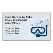 シンプルプールサービス マグネット名刺 (正面)