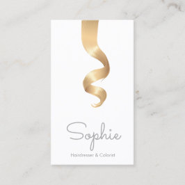 シンプルヘアカールサロンヘアスタイリスト 名刺