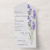 シンプルヘザースプリグ オールインワン招待状 (内側)