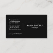 シンプルヘッドセ企業のット 名刺 (裏面)