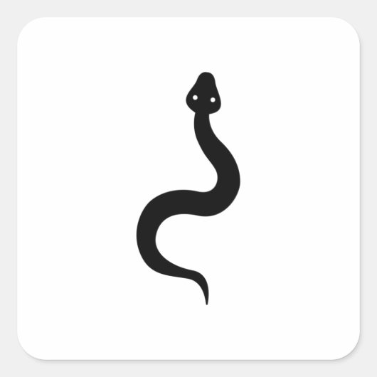 シンプルヘビ スクエアシール (正面)