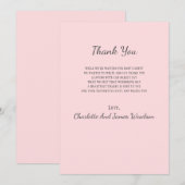 シンプルベイビーシャワーありがとう サンキューカード (正面/裏面)