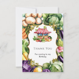 シンプルベジーズ ファーマーズマーケット バースデー サンキューカード