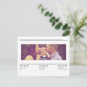 シンプルベビーのマイルストーン写真の発表 ポストカード (スタンド正面)