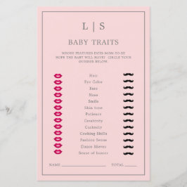 シンプルベビーの特徴かわいい赤ちゃんシャワーゲーム