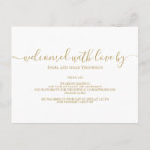 シンプルベビーエレガント写真の誕生発表 ポストカード (裏面)