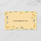 シンプルベビーシッター名刺 名刺 (裏面)