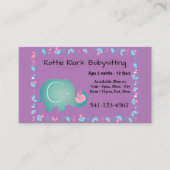 シンプルベビーシッター名刺 名刺 (正面)