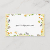 シンプルベビーシッター名刺 名刺 (裏面)